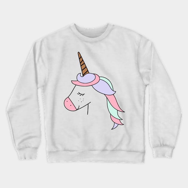 I Believe in Magic Unicorn Lover Crewneck Sweatshirt by RajaGraphica